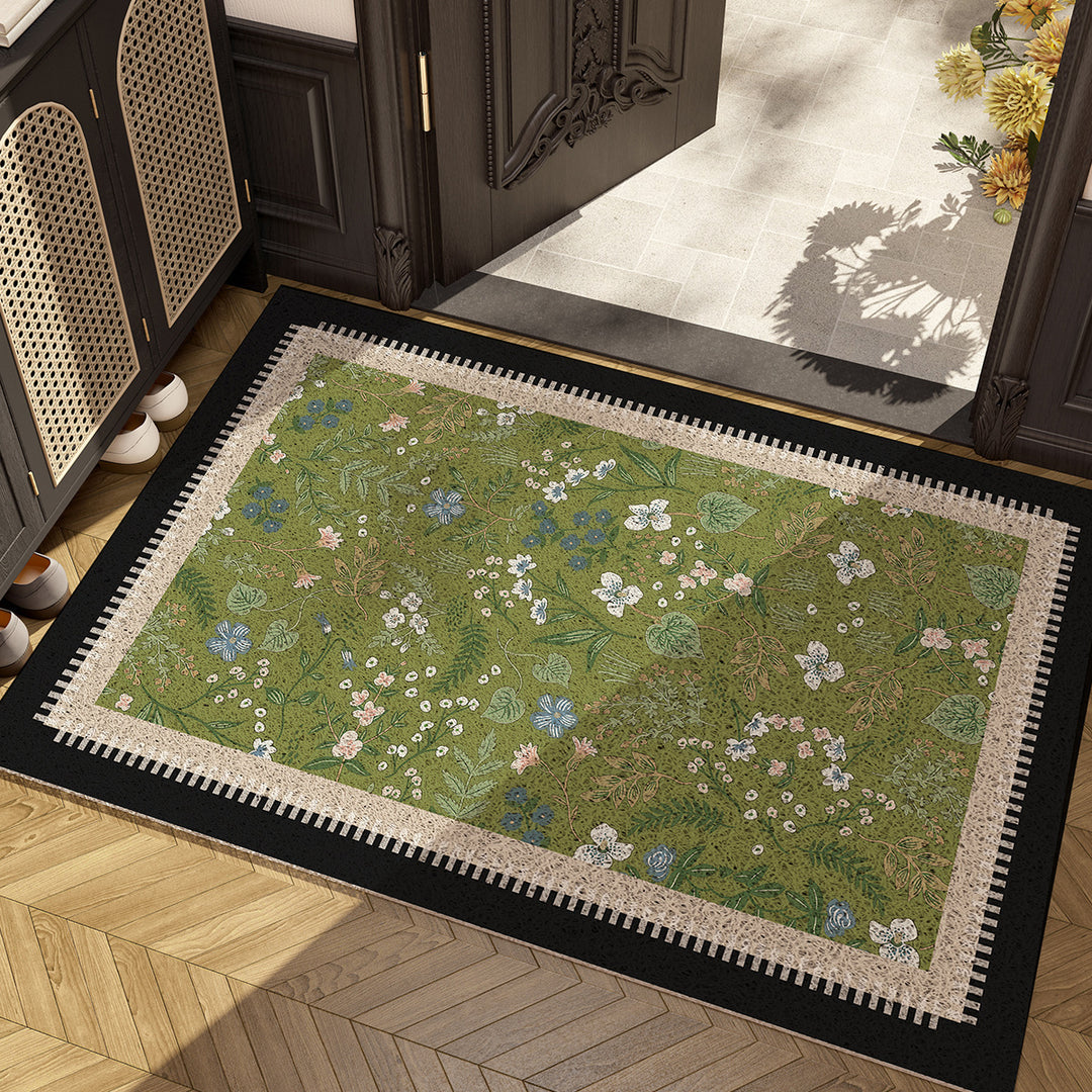 Floral Pattern Area Rug Bowlift