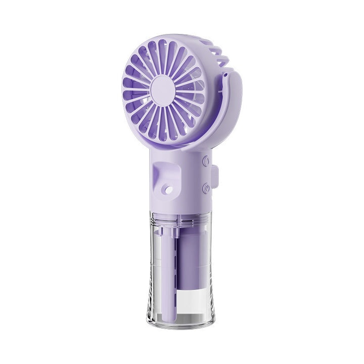 Unisex portable mini fan with misting function and removable water tank USB charging function Bowlift