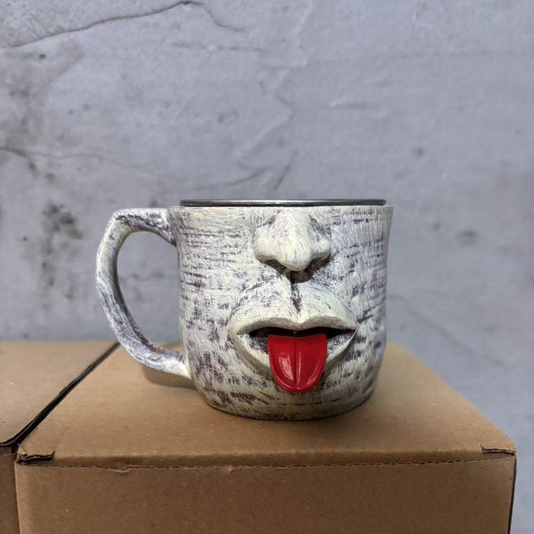 Funny coffee mug in face design Bowlift