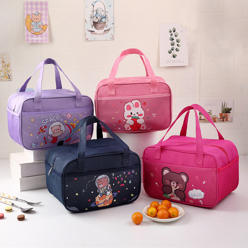 Cute Bear-Themed Insulated Lunch Bag Bowlift