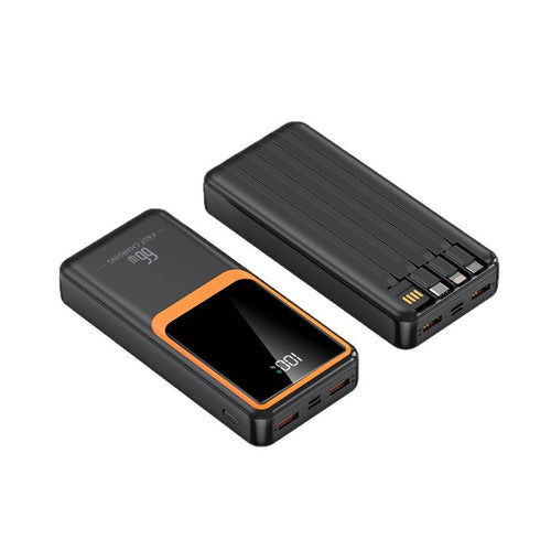 Portable power bank with 66W fast charging technology and LCD display Bowlift