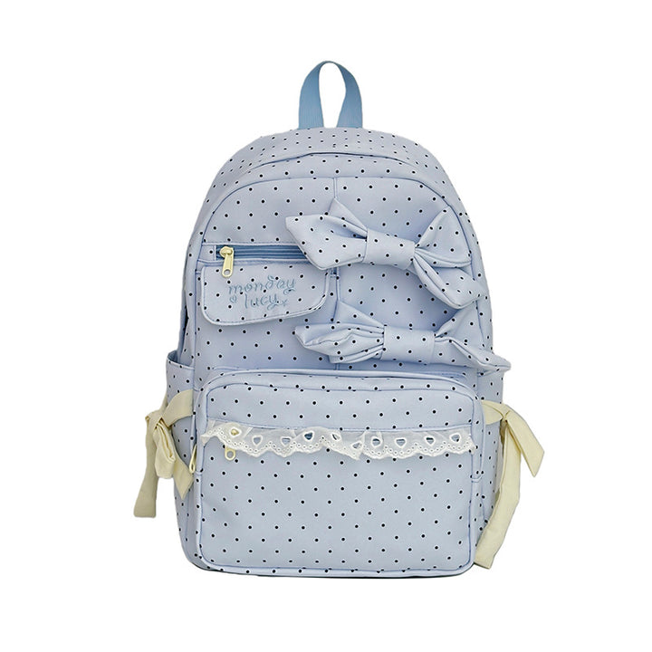 Cute Bow-Embellished School Backpack Bowlift