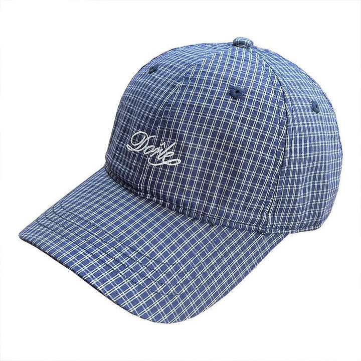 Women's Stylish Checkered Baseball Cap Bowlift
