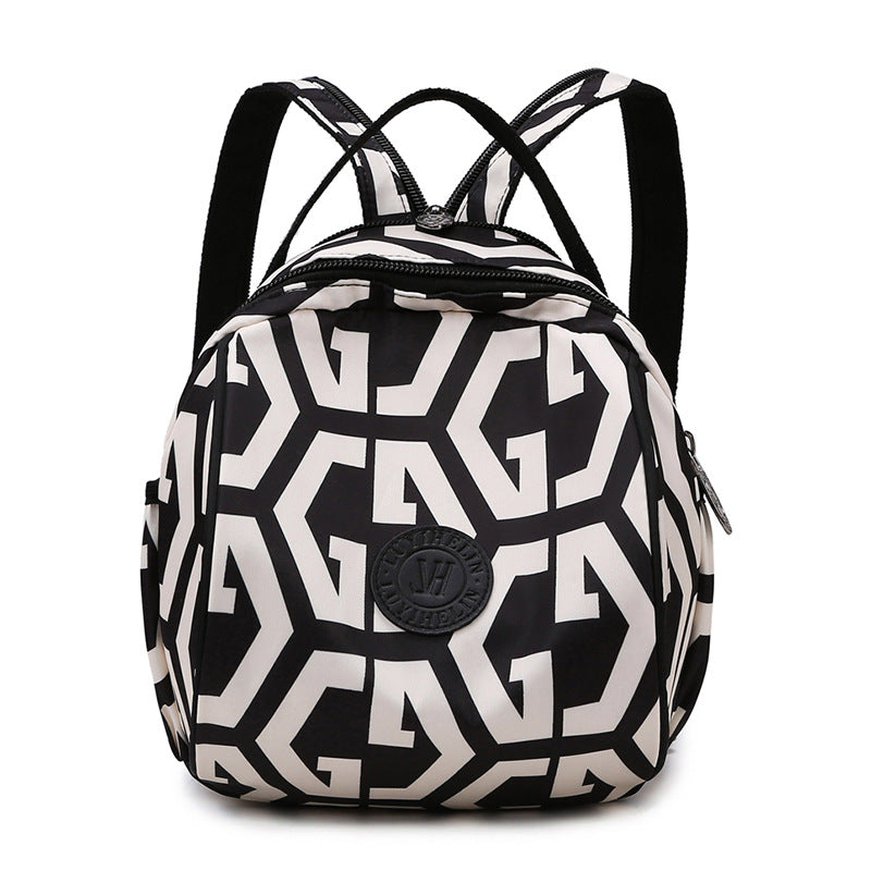 Geometric Patterned Backpack Bowlift