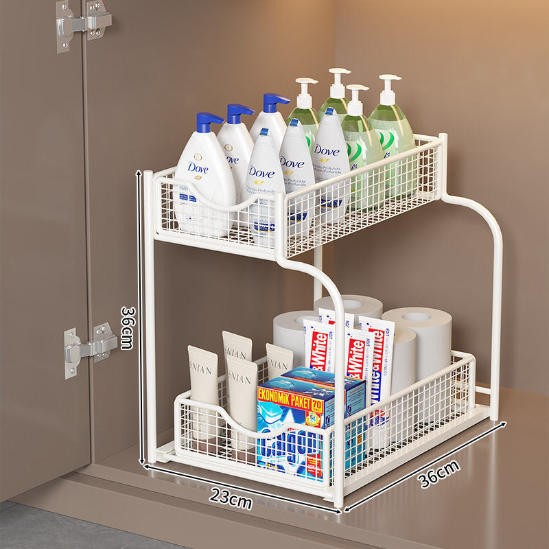 Two-Tier Wire Storage Organizer Bowlift