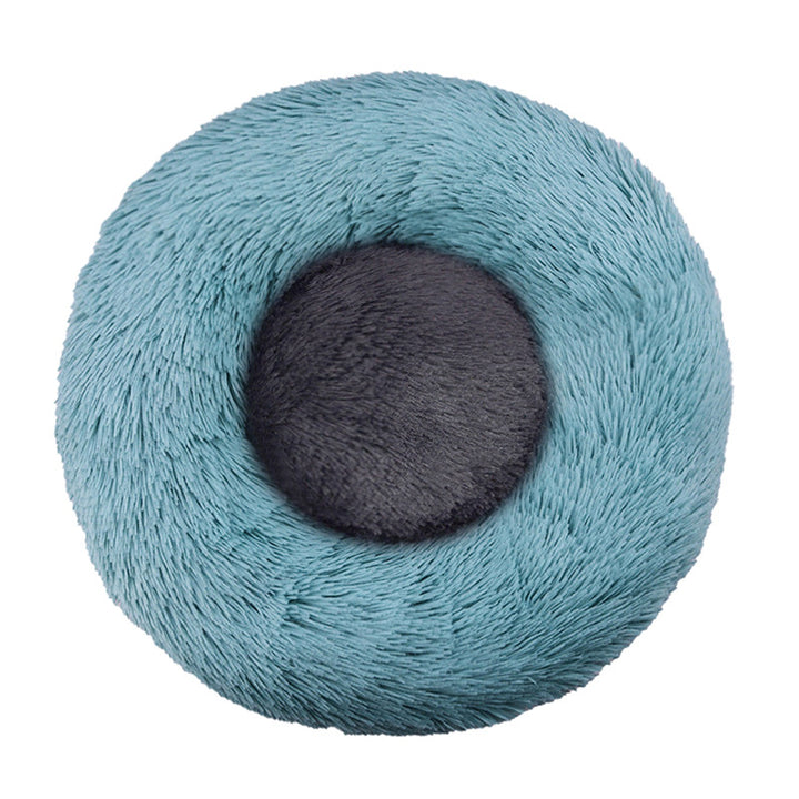 Cozy Plush Round Dog Bed