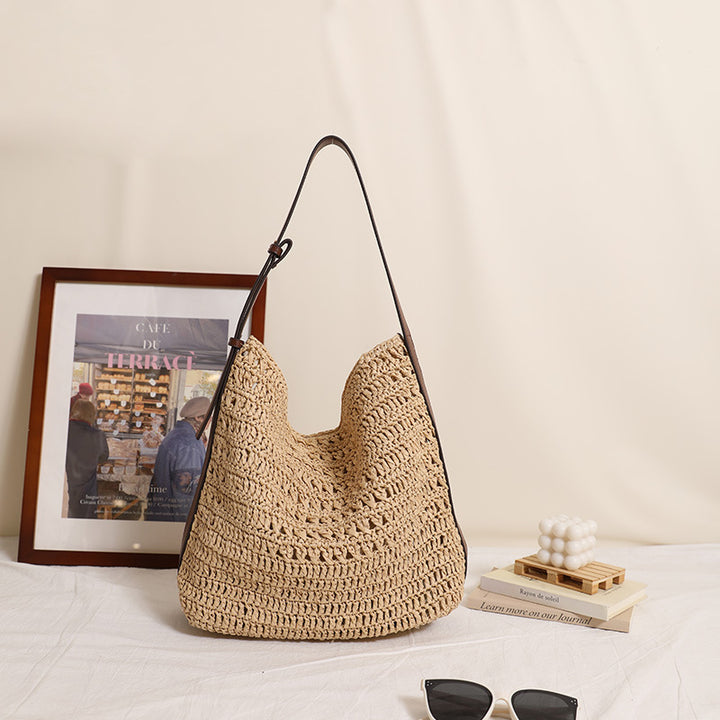 Handmade Shoulder Bag in Modern Natural Design Bowlift