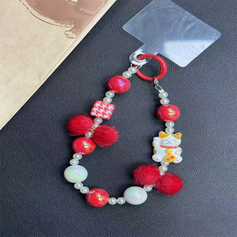 Decorative Bead Keychain Holder Bowlift