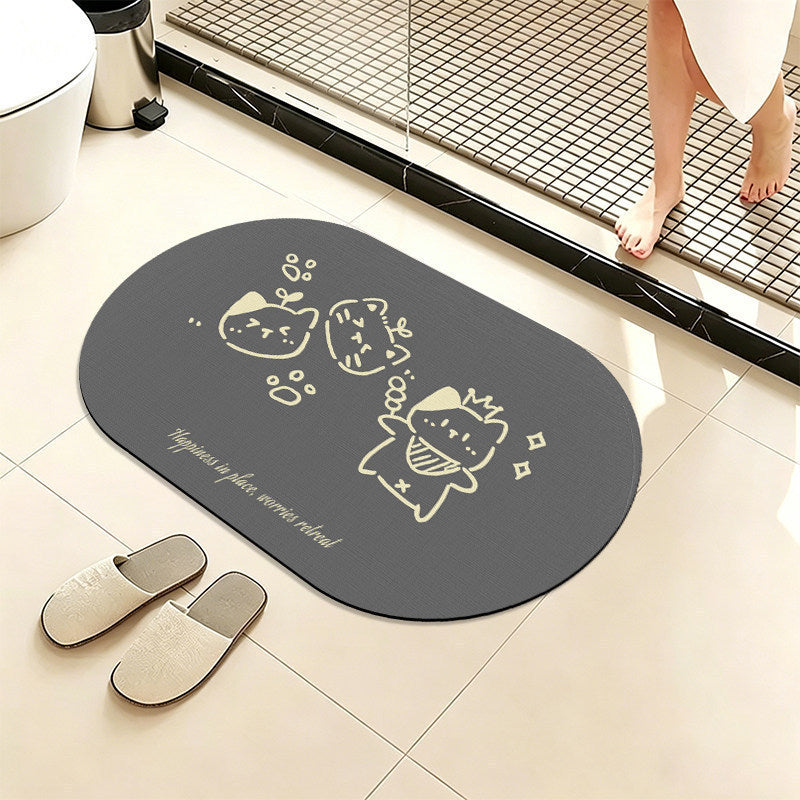 Cute Animal-Themed Bath Mat