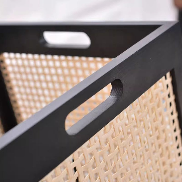 Rectangular Natural Wood Storage Basket Bowlift