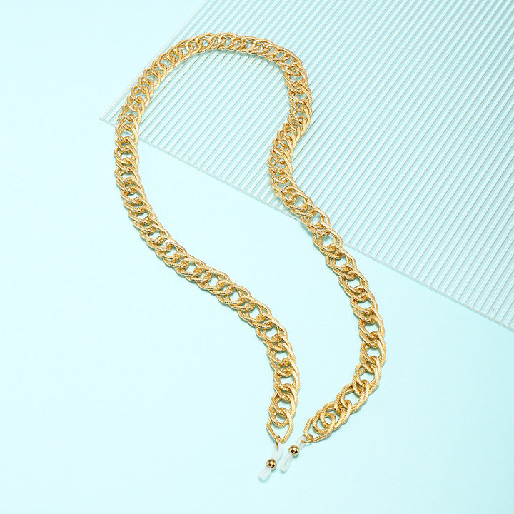 Chain-Detail Cat-Eye Glasses Bowlift
