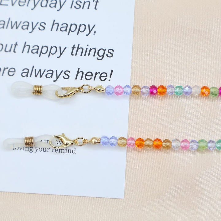 Colorful Beaded Eyewear Holder Chain Bowlift