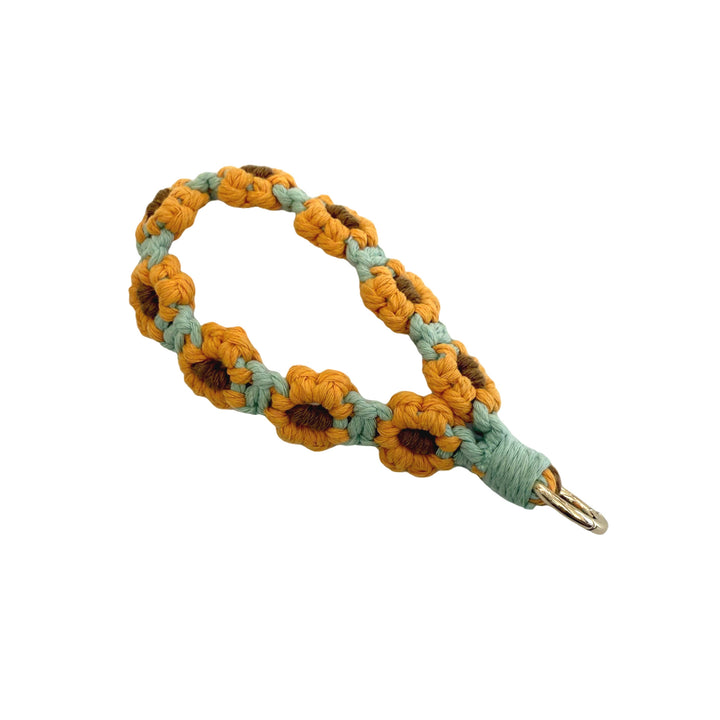 Floral Macrame Keychain Holder Bowlift