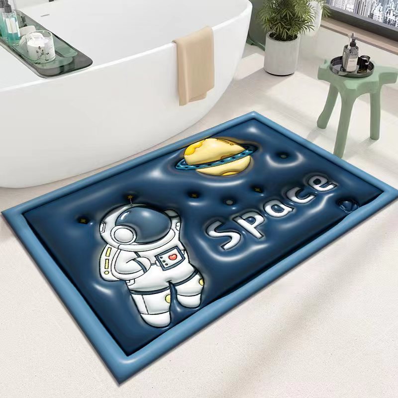 Cute Cartoon Cat Shape Bath Mat Bowlift