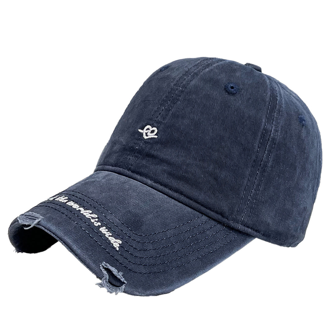 Women's Distressed Vintage Style Baseball Cap Bowlift