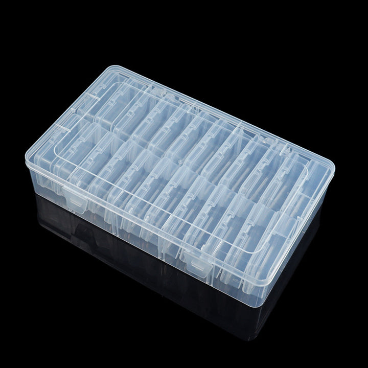 Multi-Compartment Clear Craft Supply Storage Box Bowlift