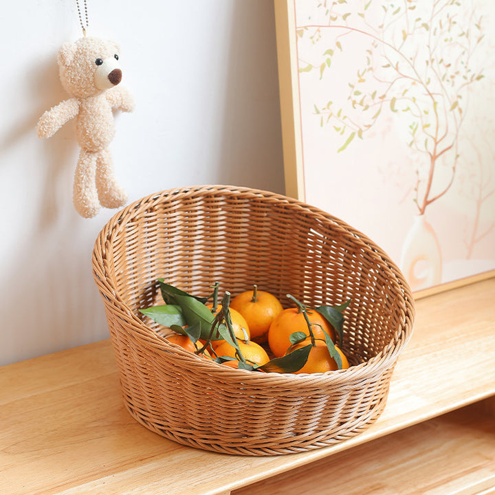 Natural Woven Bread Basket Bowlift