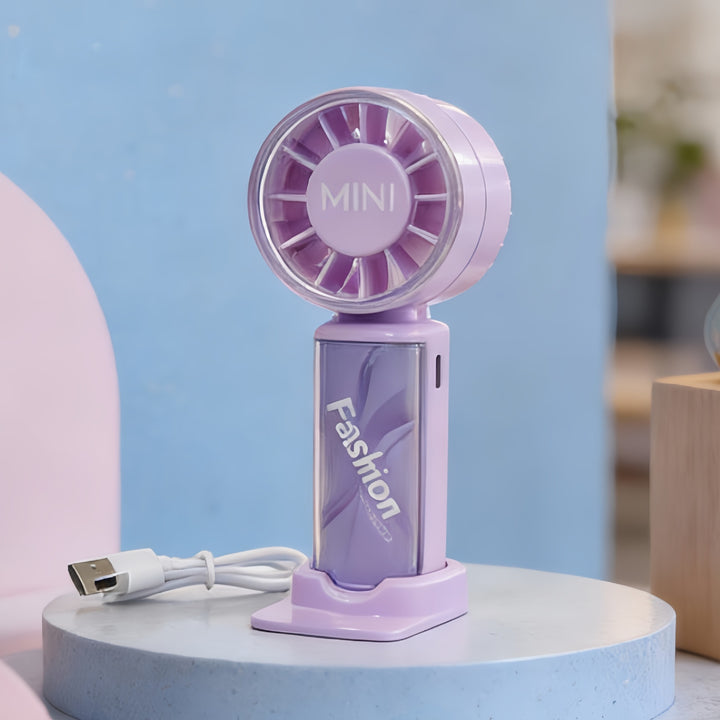 Unisex portable mini table fan with USB battery and infinitely adjustable tilt function Bowlift