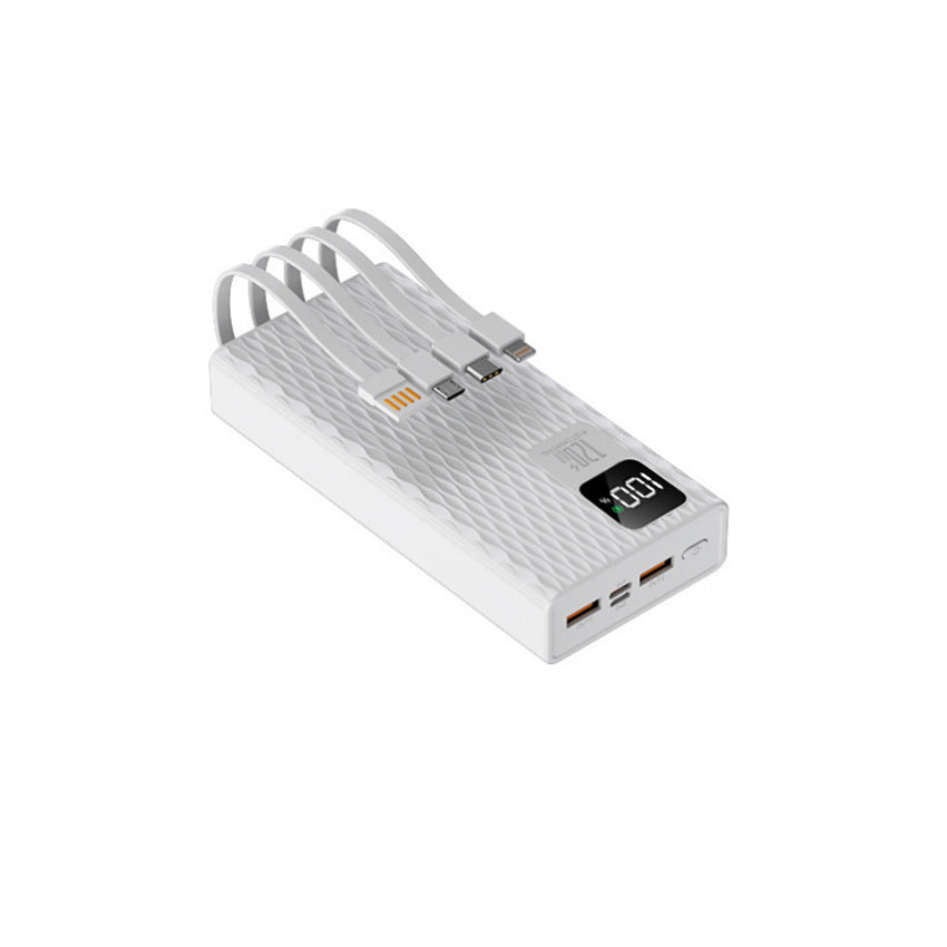 High-performance power bank with integrated fast charging ports and LCD display Bowlift