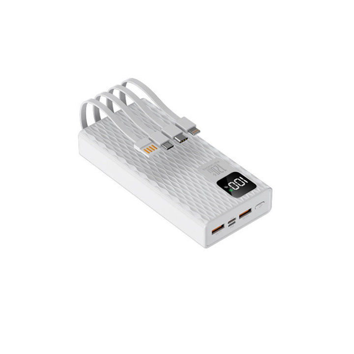 High-performance power bank with integrated fast charging ports and LCD display Bowlift