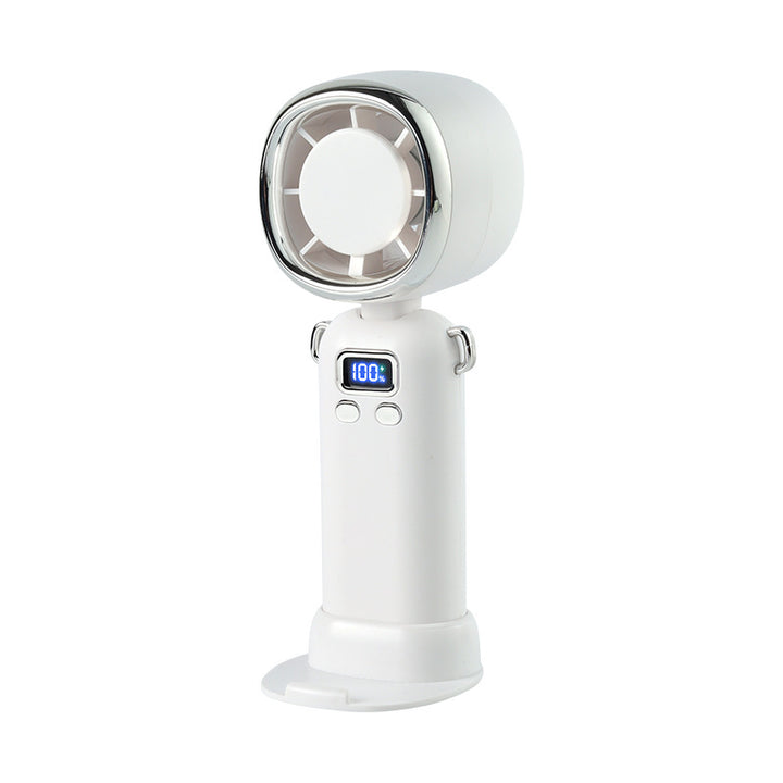 Women portable handheld fan with LCD display and powerful battery Bowlift