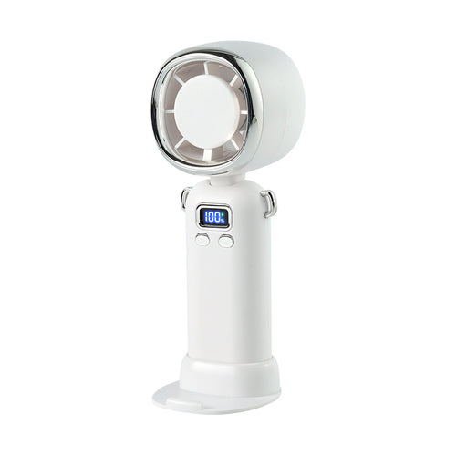 Women portable handheld fan with LCD display and powerful battery Bowlift