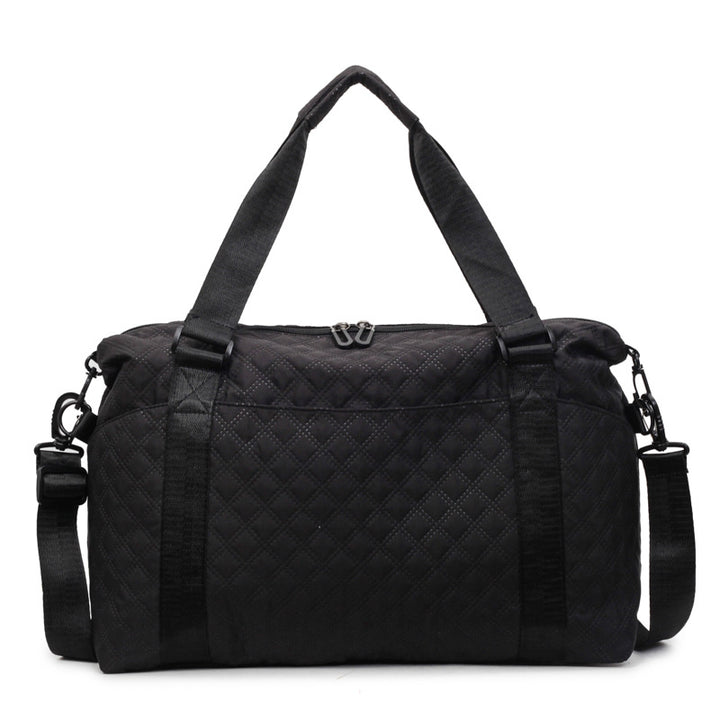 Quilted Fabric Travel Duffle Bag Bowlift