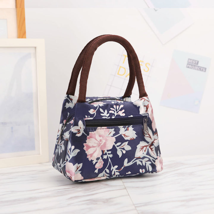 Floral Print Insulated Lunch Carrier Bowlift