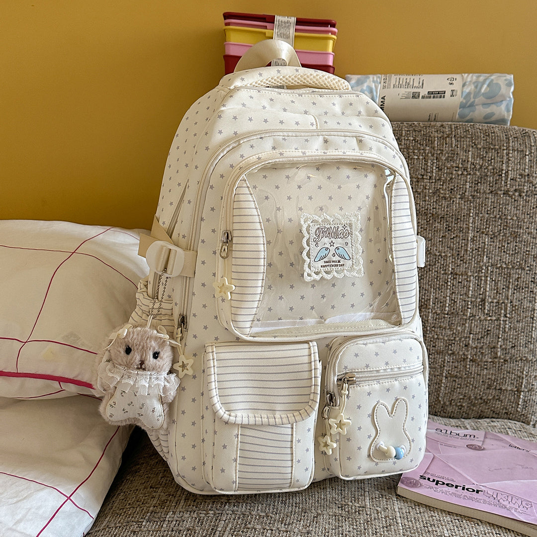 Playful Bunny Ear School Backpack Bowlift
