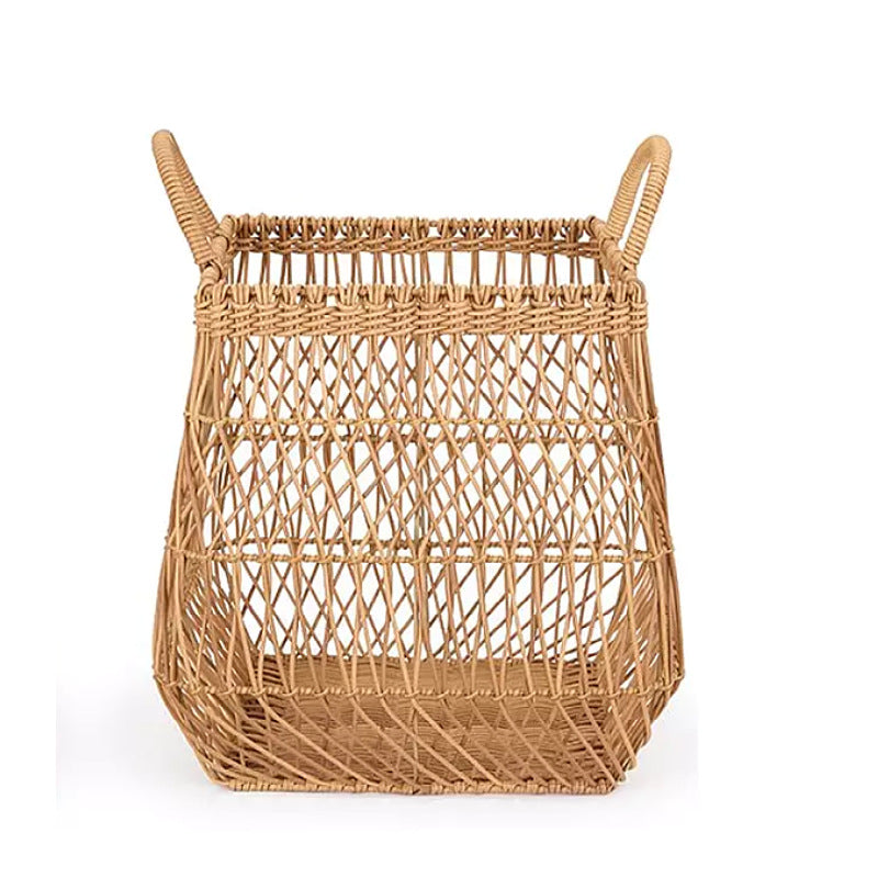 Handwoven Storage Basket with Open Design Bowlift