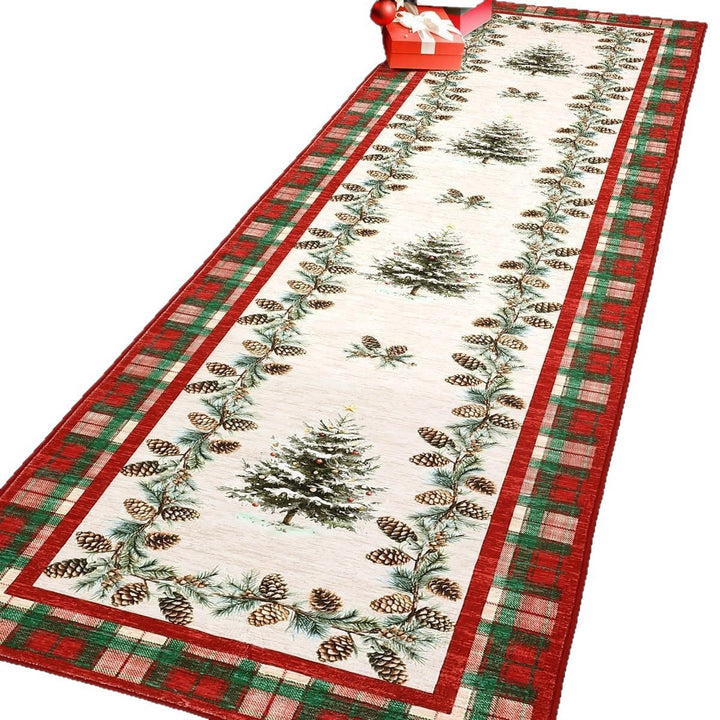 Festive Holiday-Themed Decorative Runner Mat Bowlift
