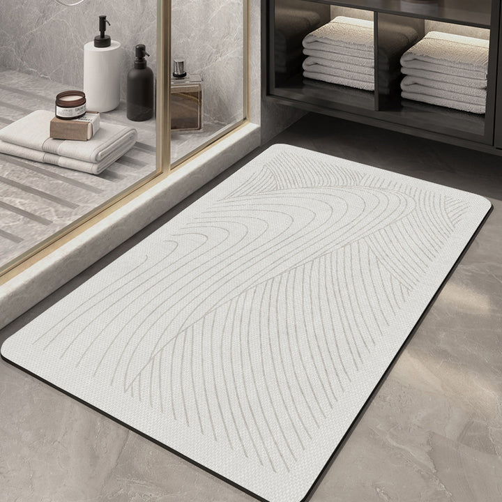 Geometric Patterned Bath Mat Bowlift
