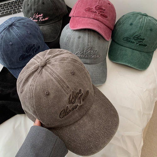 Women's Embroidered Vintage Cap Bowlift
