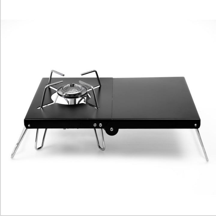 Portable Gas Cooking Table with Folding Design and Sturdy Aluminum Surface Bowlift