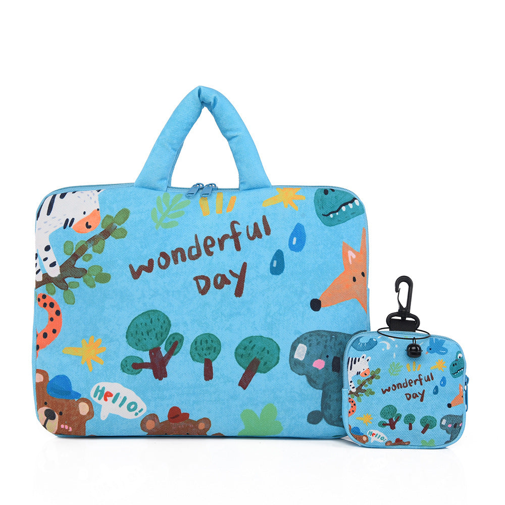 Stylish laptop cover with cute dog design Bowlift