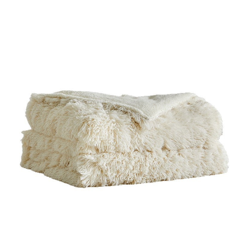 Women Luxury and Soft Faux Fur Blanket Bowlift