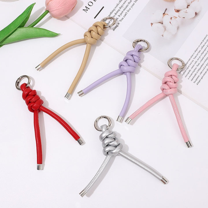 Decorative Leather Keychain Bowlift