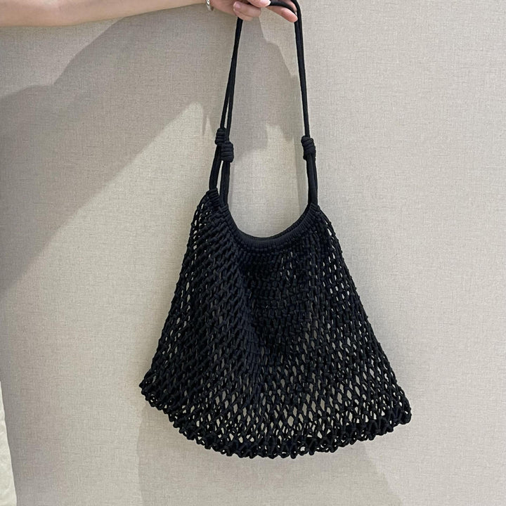 Net tote bag in boho style Bowlift