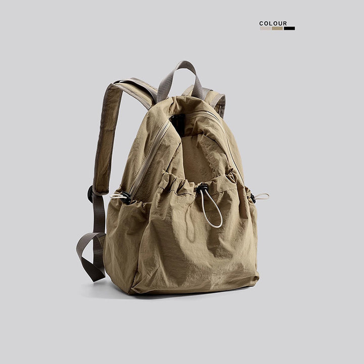 Lightweight Multi-Pocket Drawstring Backpack Bowlift