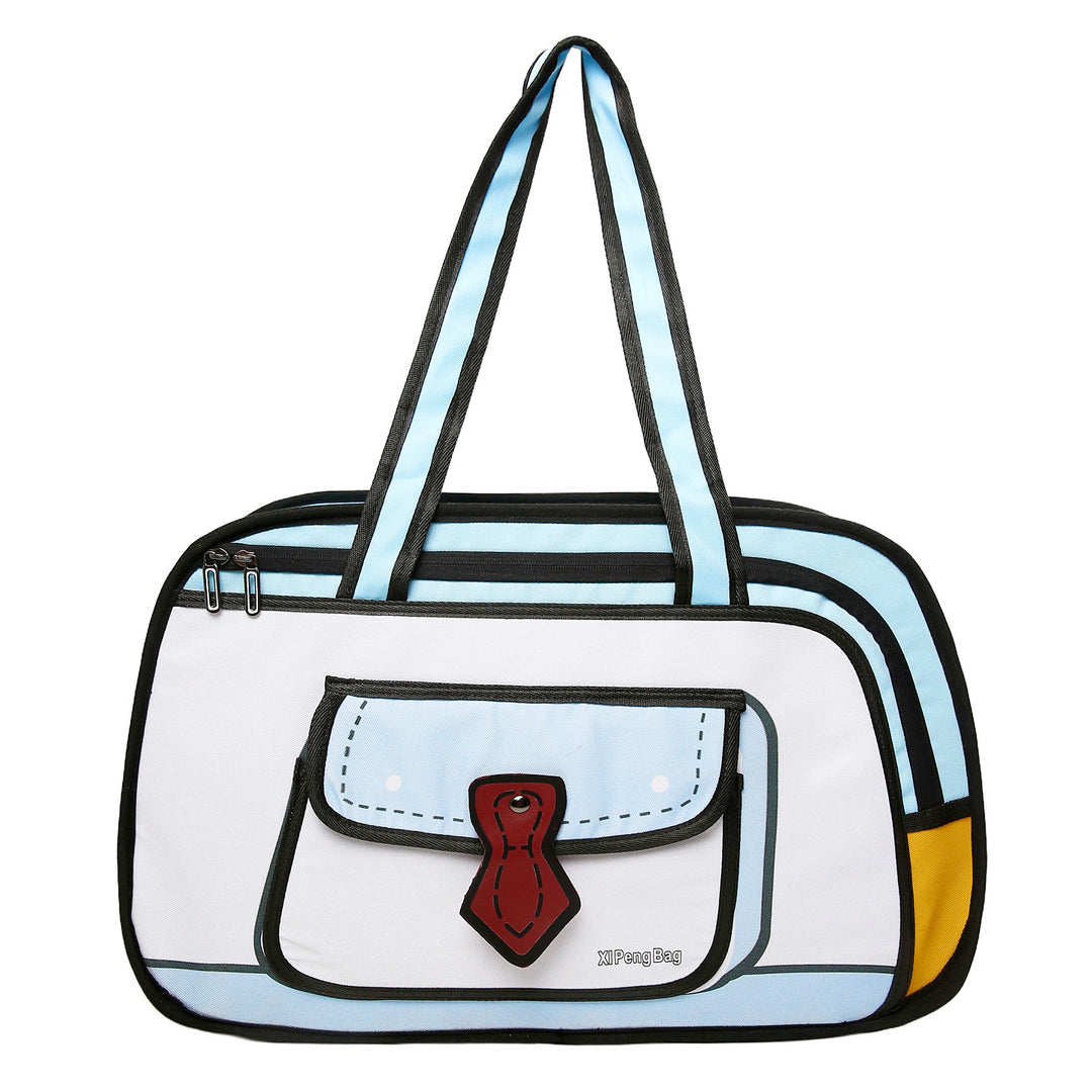 Playful Graphic Travel Tote