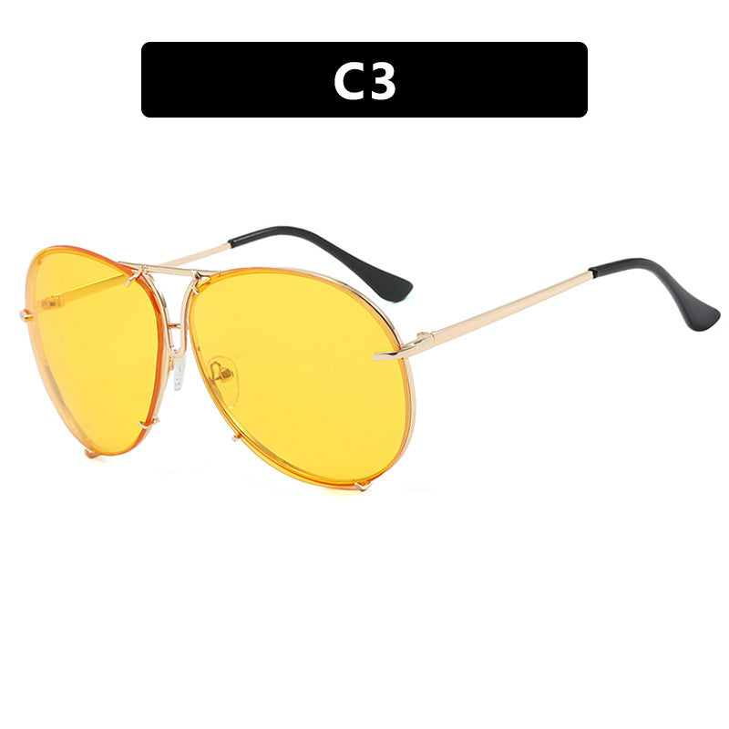 Ladies' flight sunglasses with stylish metal frame and UV protection Bowlift