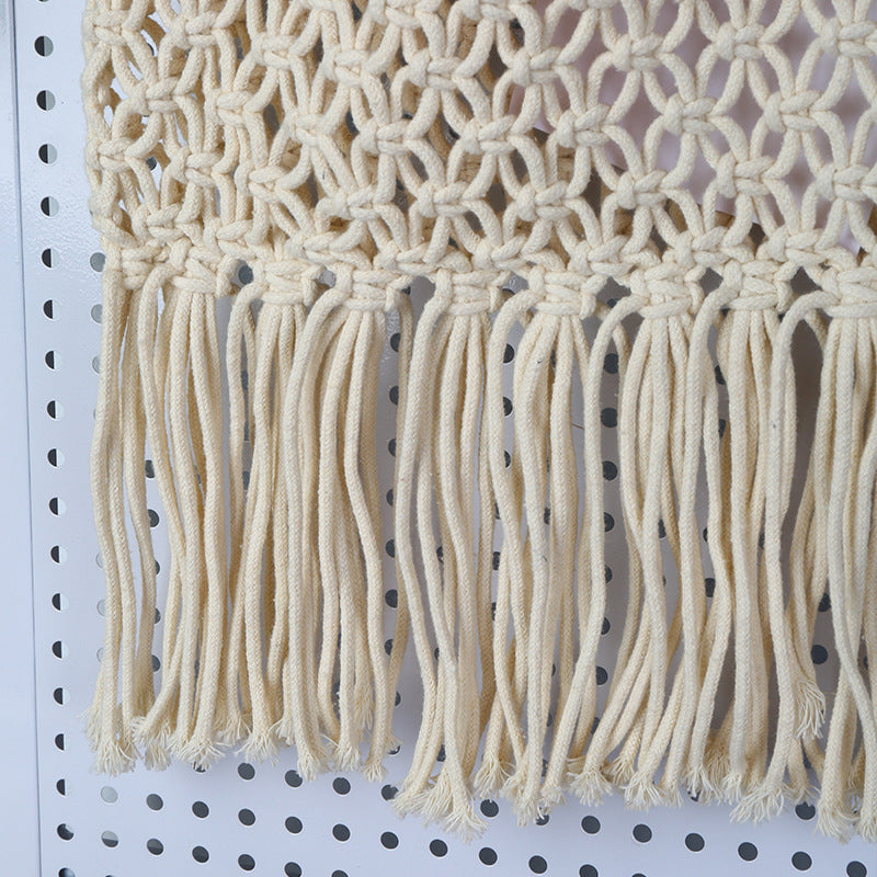 Handcrafted macrame bag with tassels Bowlift