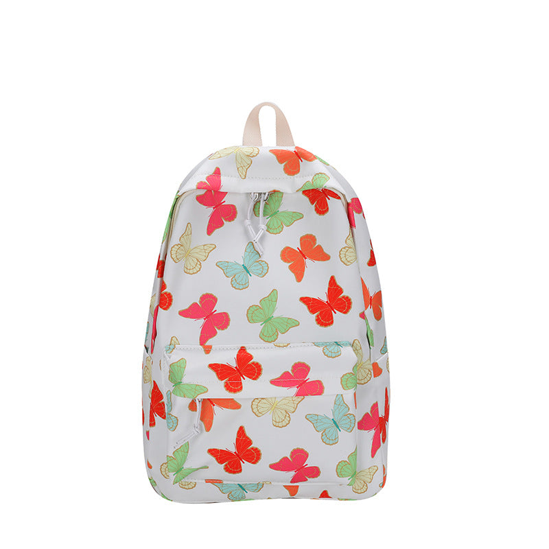 Vibrant Butterfly Patterned Backpack Bowlift