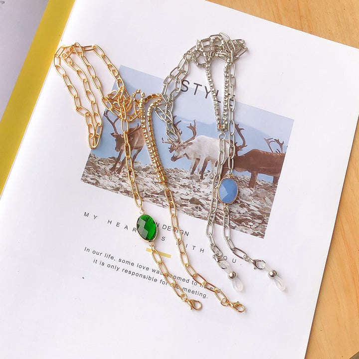 Elegant Chain Eyewear Holder Bowlift
