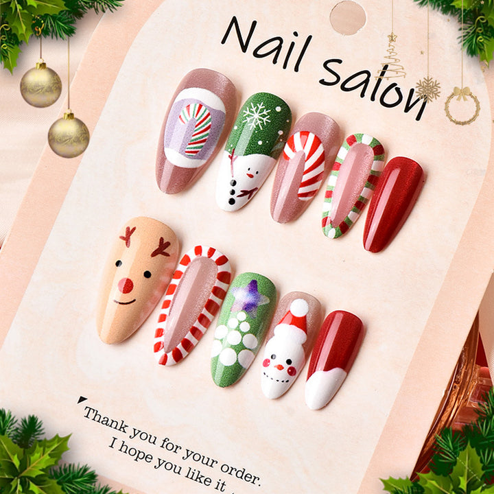 Festive Holiday Nail Art Design