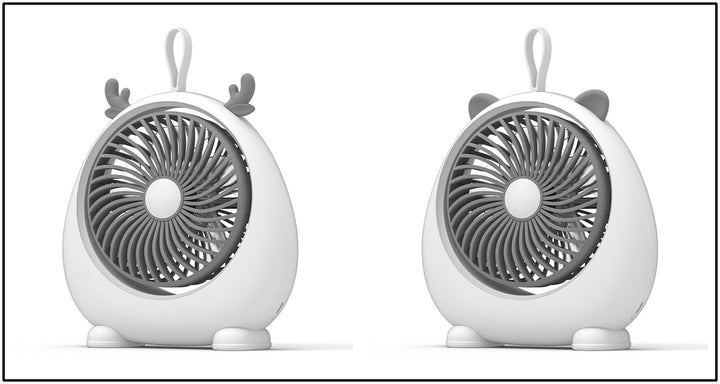 Ladies innovative mini fan in animal motif Bowlift