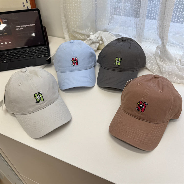 Women's Casual Embroidered Baseball Cap Bowlift