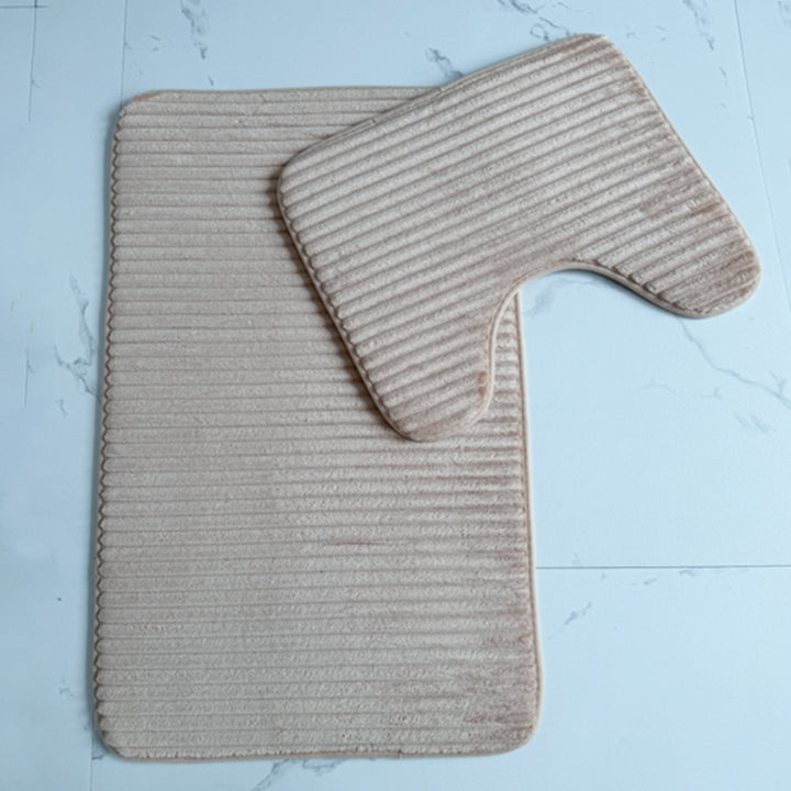Plush Bathroom Mat Set Bowlift