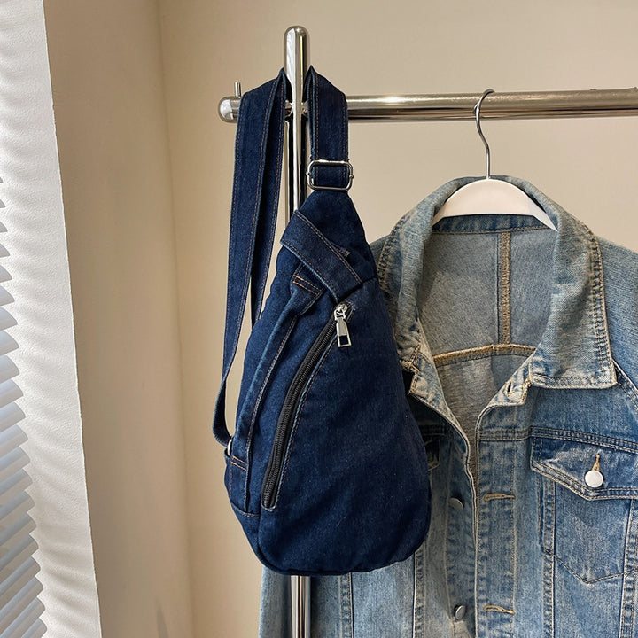 Casual Denim Sling Bag Bowlift