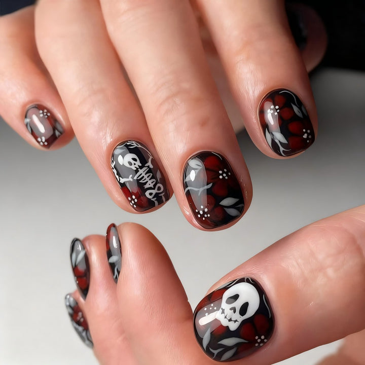 Halloween Nail Art Set with Creative Designs and Sparkling Details Bowlift